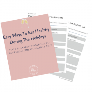 eat healthy during the holidays workbook