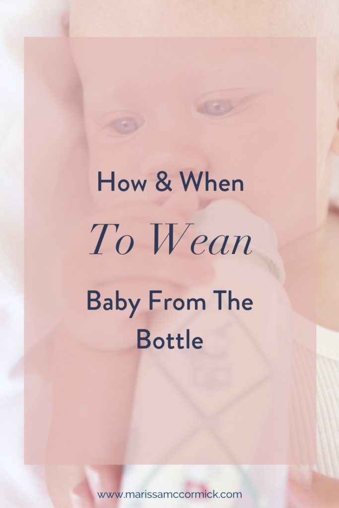 Wean baby from a bottle