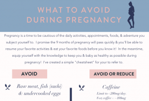 what to avoid during pregnancy