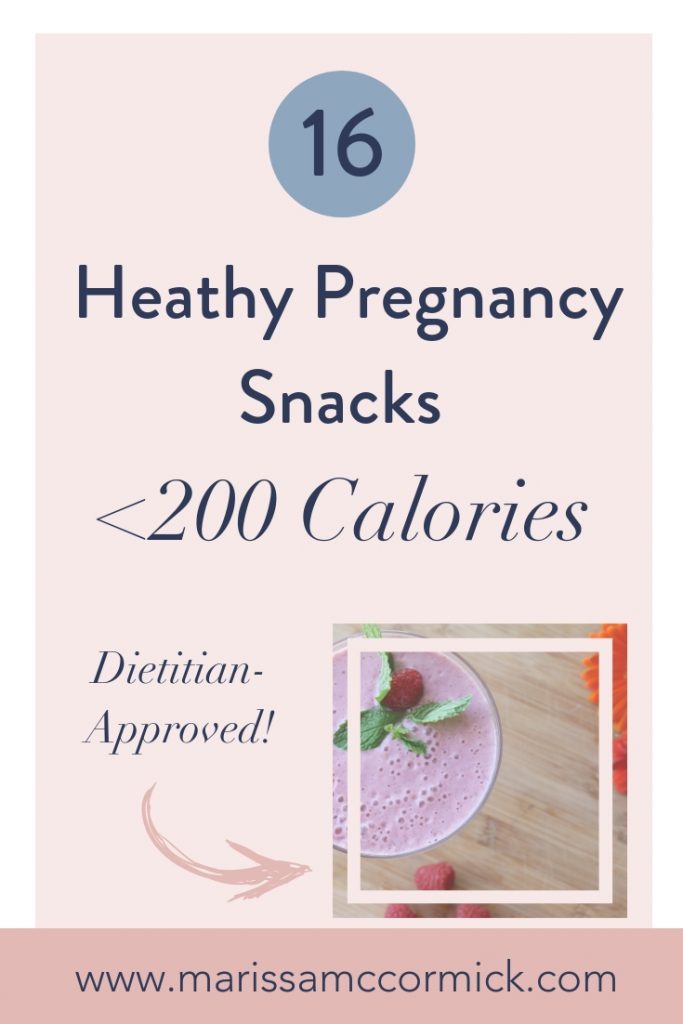 low calorie pregnancy snacks