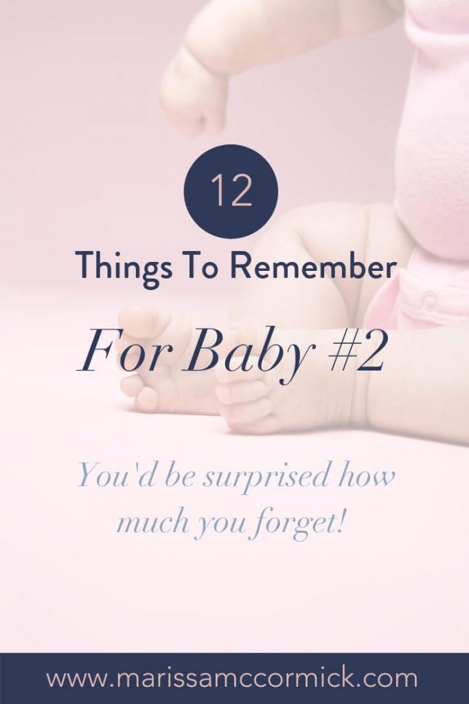 reminders for second baby