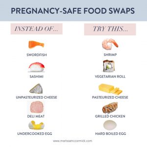 pregnancy safe food swaps