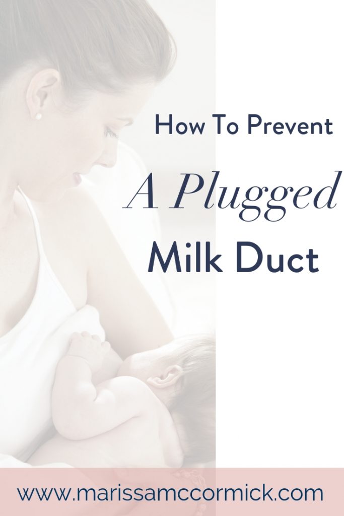 plugged milk duct