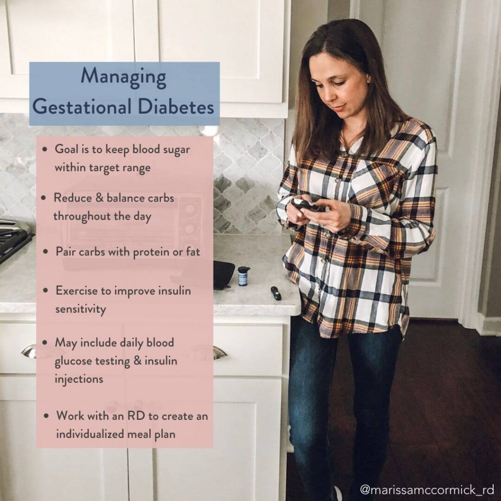 how to manage gestational diabetes